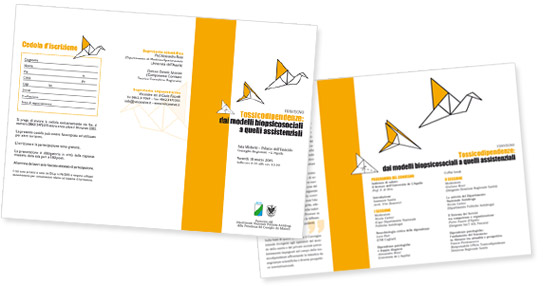 Depliant CONVEGNO TOSSICODIPENDENZE