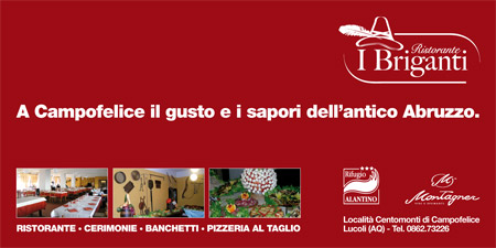Cartellone pubblicitario RIFUGIO ALANTINO 'I BRIGANTI' 600X300 cm
