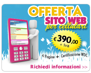 Offerta sito web per cellulari