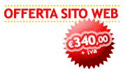 OFFERTA SITO WEB euro 340,00 + iva