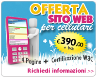 Offerta sito web per cellulari
